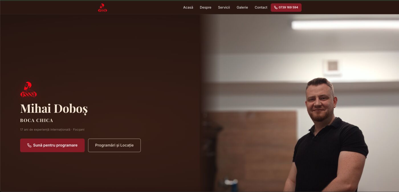 Boca Chica: pagina principală a site-ului